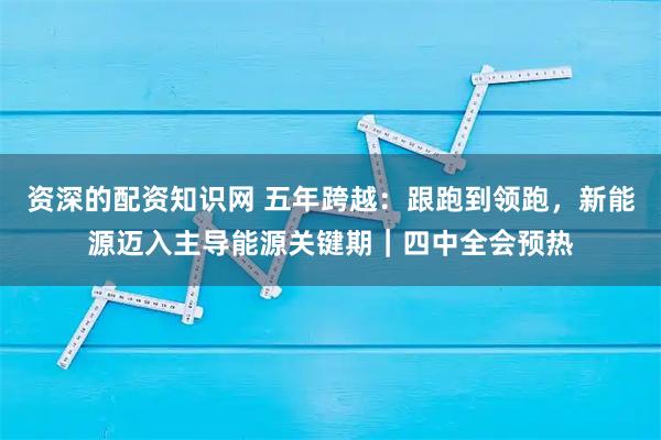 资深的配资知识网 五年跨越：跟跑到领跑，新能源迈入主导能源关键期｜四中全会预热